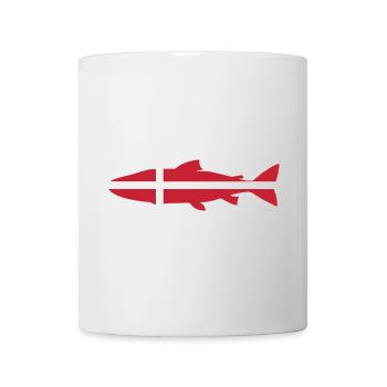 Lach Danemark - Mug blanc - blanc - Devant
