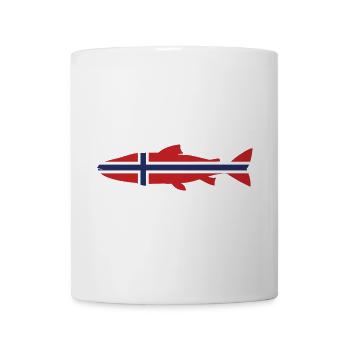 Laugh Norway for anglers who fish in the fjord - Mug - white - Front
