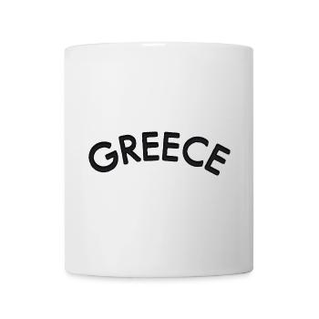 Greece Curve Schriftzug - Tasse - Weiß - Vorne