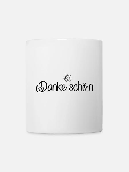 Danke schön - Tasse - Weiß