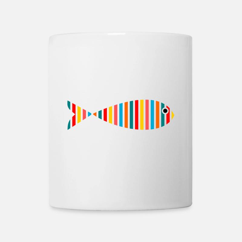 POISSON. SARDINE. POISSON. POISSON D'AVRIL. MER - Mug blanc - blanc