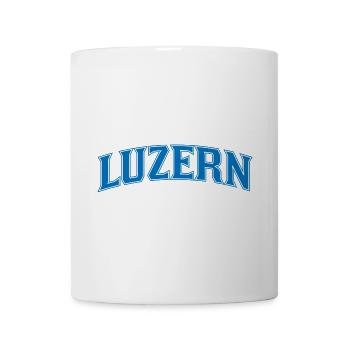 Lucerne Wordmark Blue Outline - Mug - white - Front