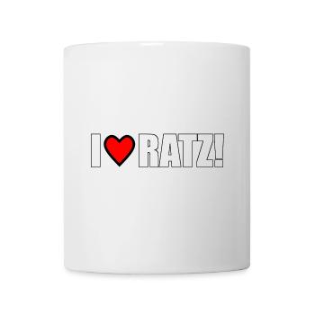 Ich liebe Ratz! - Tasse - Weiß - Vorne