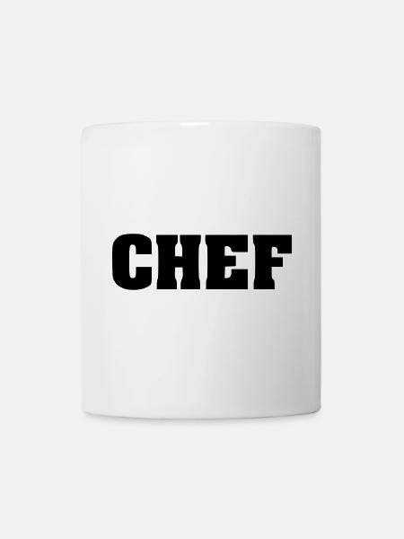 Chef Lettering, Boss, Leader, Capo - Mug - white