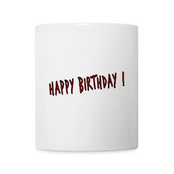 JAHRESTAG. ALLES GUTE ZUM GEBURTSTAG. ALLES GUTE ZUM GEBURTSTAG. - Tasse - Weiß - Vorne