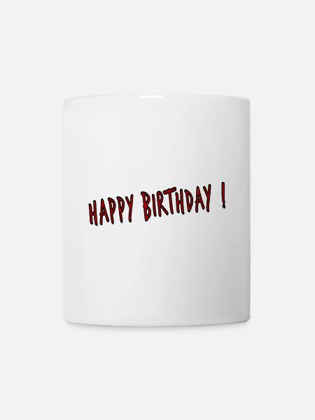 JAHRESTAG. ALLES GUTE ZUM GEBURTSTAG. ALLES GUTE ZUM GEBURTSTAG. - Tasse - Weiß