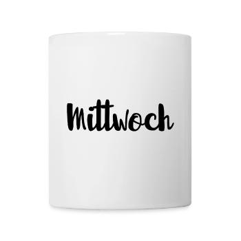 Mittwoch Mitte der Woche Wochentag - Tasse - Weiß - Vorne