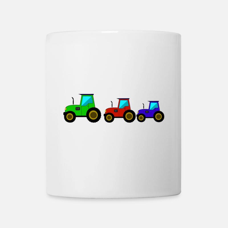 Tracteur Tracteur Tracteur - Mug blanc - blanc