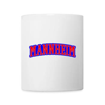Mannheim Wordmark Red Blue - Mug - white - Front