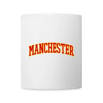 Lettrage Varsity de Manchester - Mug blanc - blanc - Devant