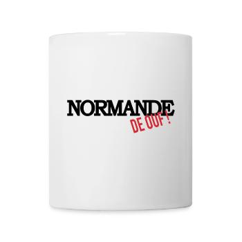 Normande de ouf (noir) - Mug blanc - blanc - Devant