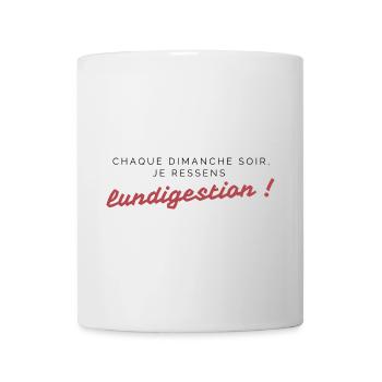 Lundigestion - Mug blanc - blanc - Devant