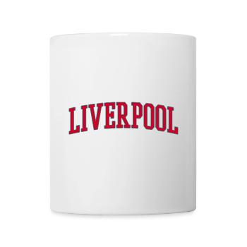 Liverpool Varsity Lettering Design - Mug - white - Front