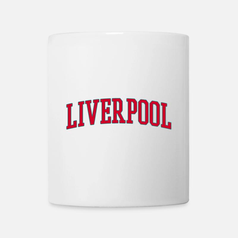 Liverpool Varsity Schriftzug Design - Tasse - Weiß