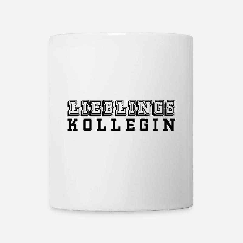 Lieblingskollegin Tshirt black - Tasse - Weiß