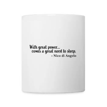 Nico di Angelo quote - Mug - white - Front