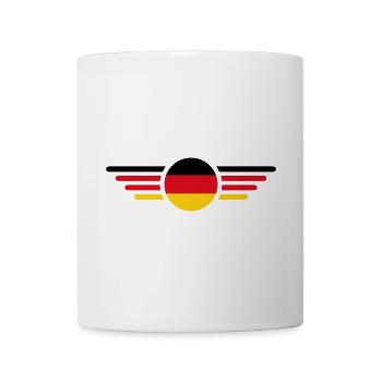 Deutschland Fan T Shirt Outfit Design  - Tasse - Weiß - Vorne