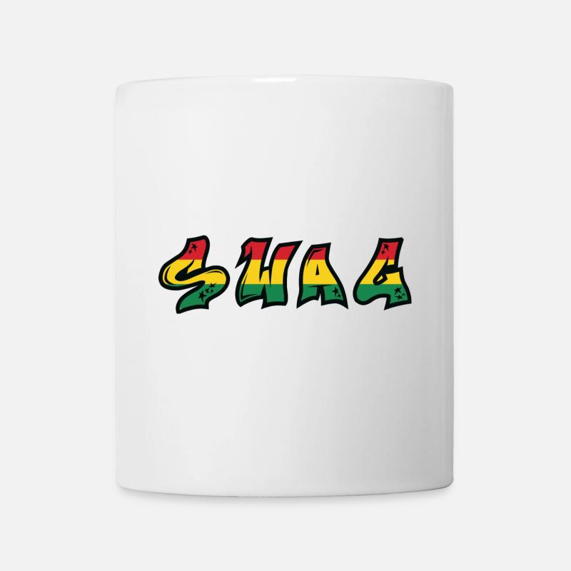 SWAG Rastafari Graffiti Font - Mug - white