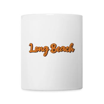 Long Beach Retro Script - Tasse - Weiß - Vorne