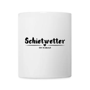 Schietwetter Hoodies - T-Shirts Moin - Tasse - Weiß - Vorne