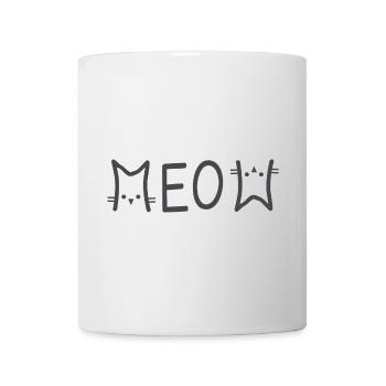 Meow chat chat chat amoureux - Mug blanc - blanc - Devant
