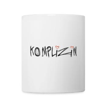 Komplizin - Herz, beste Freundin, JGA - Tasse - Weiß - Vorne