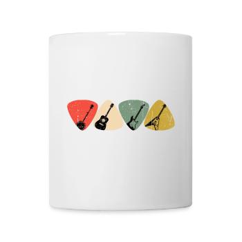 Guitar Pick Mosaic - Mug - white - Front