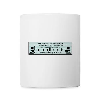 File upload in progress! - Computer fun - Mug - white - Front