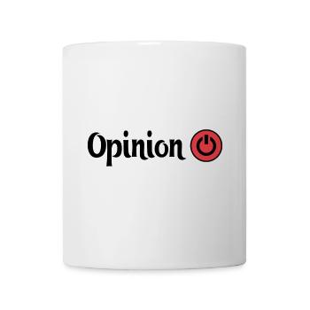 Opinion Power Button Design - Mug - white - Front