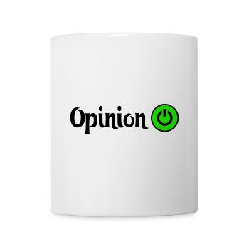 Graphismes de conception de puissance opiniâtres - Mug blanc - blanc - Devant