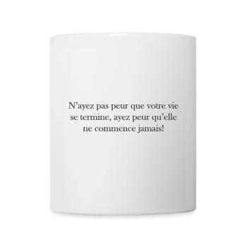 Commencement de la vie - Mug blanc - blanc - Devant