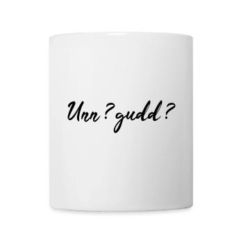 Saarländisch Dialekt Shirt Saar Saarland Geschenk - Tasse - Weiß - Vorne