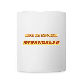 STRANDKLAR - Tasse - Weiß - Vorne