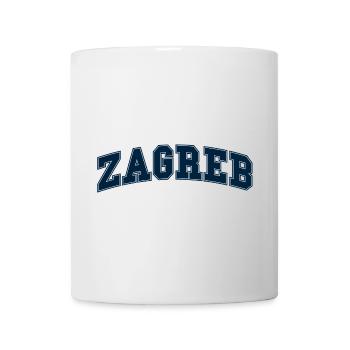 Lettrage Zagreb Varsity - Mug blanc - blanc - Devant