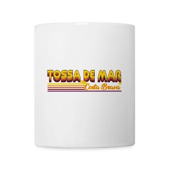 Tossa de mar commerliches Costa Brava Design - Tasse - Weiß - Vorne