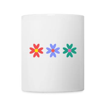 BLUME. BLUME. NATUR. ÖKOLOGIE. GLÜCK. ZEN - Tasse - Weiß - Vorne