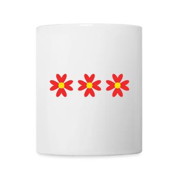 BLUME. BLUME. NATUR. ÖKOLOGIE. JAHRESTAG - Tasse - Weiß - Vorne