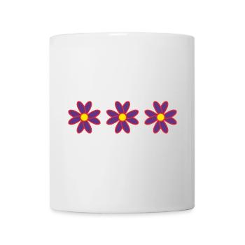 BLUME. BLUME. NATUR. ÖKOLOGIE. GLÜCK. ZEN - Tasse - Weiß - Vorne