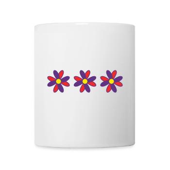 BLUME. BLUME. NATUR. ÖKOLOGIE. GLÜCK. ZEN - Tasse - Weiß - Vorne