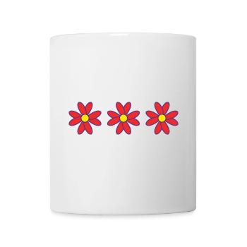 BLUME. BLUME. NATUR. ÖKOLOGIE. JAHRESTAG - Tasse - Weiß - Vorne
