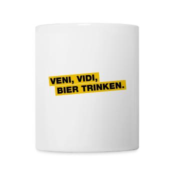 Veni, Vidi, Bier trinken - Tasse - Weiß - Vorne