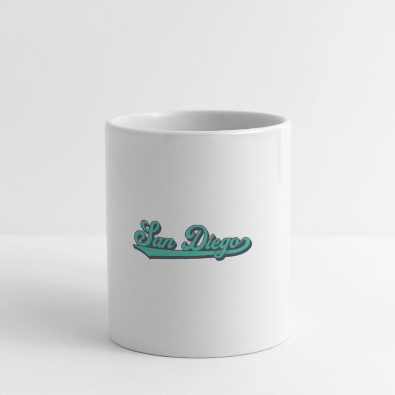 San Diego Script Retro Wave Mug