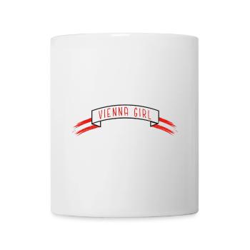 Banderole de fille de Vienne - Mug blanc - blanc - Devant