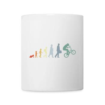 Évolution du BMX Vintage - Mug blanc - blanc - Devant