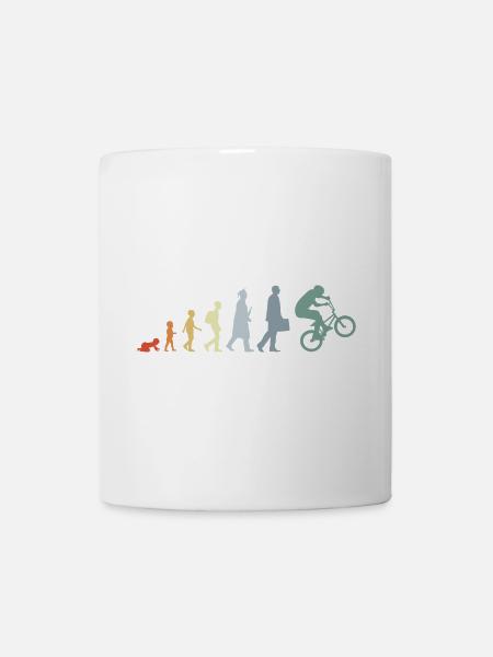 Vintage BMX Evolution - Tasse - Weiß