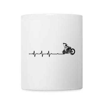 Heartbeat biker - Mug - white - Front
