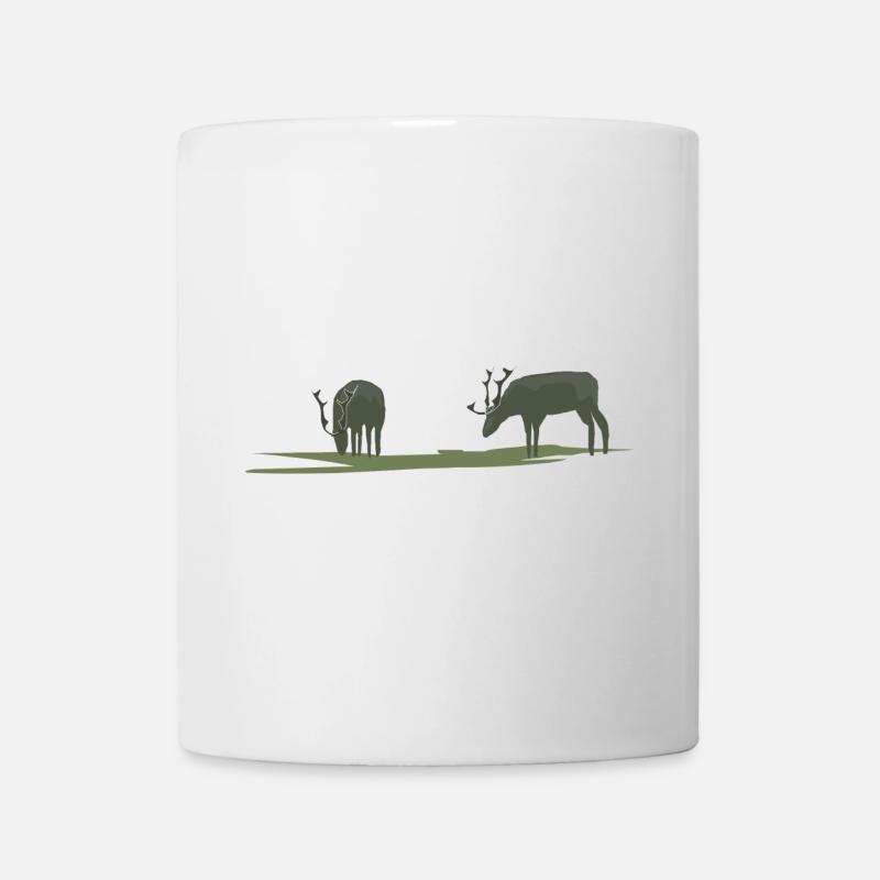 Brouillard d’orignal ou de cerf - Mug blanc - blanc