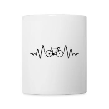 Radfahrer Herzlinie - Tasse - Weiß - Vorne