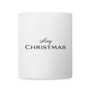 Merry Christmas Elegant Typography - Mug - white - Front