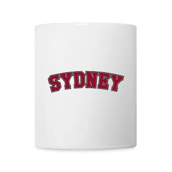 Sydney Varsity Schriftzug Arch - Tasse - Weiß - Vorne
